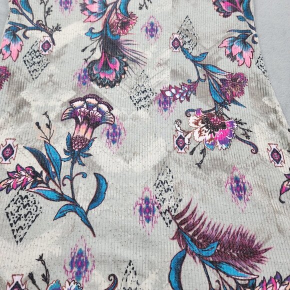 Love Fire Blouse Shirt Top Women's Size Small Multicolor Floral Cold Shoulders - Picture 9 of 10